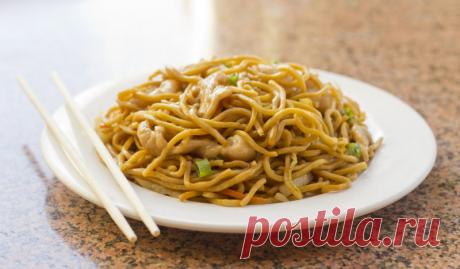 Лапша с курицей по-китайски