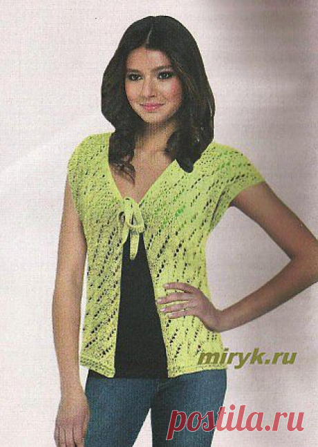 Безрукавка с завязками