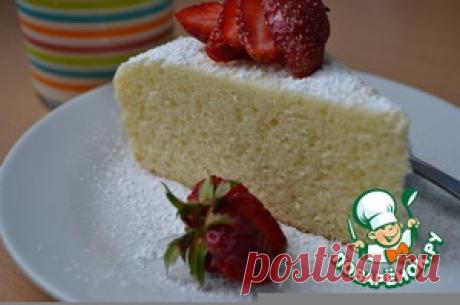 Бисквит на горячем молоке - кулинарный рецепт