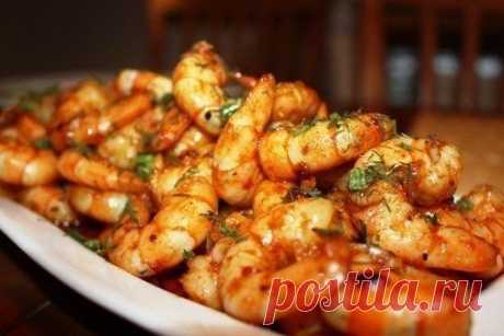 Запеченные креветки / Женское счастье!