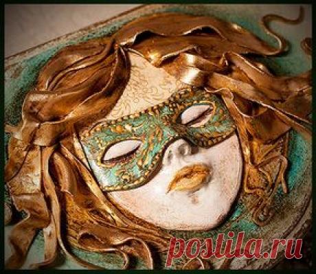 Мастера рукоделия - рукоделие для дома. Бесплатные мастер-классы, фото и видео уроки - Мастер-класс по лепке из полимерной глины: Маска "Капризная Маркиза"