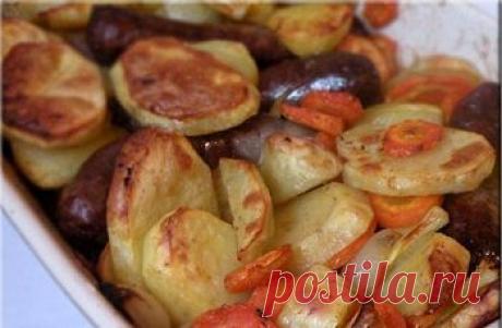 Рецепт колбасы с овощами в фольге - Рецепты для пикника, блюда в казане . 1001 ЕДА вкусные рецепты с фото!