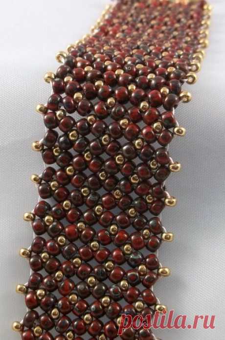 Бисероплетение для начинающих.
Оригинальные браслеты из бисера.
Схема плетения.
Мастер-класс.