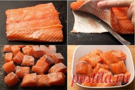 Лосось в кунжуте на подушке из цуккини. | Хитрости Жизни