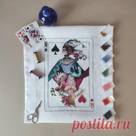 Не вышивка, а сплошное недоразумение! История моей первой Мирабилии. Не повторяйте моих ошибок! | Incognito stitcher | Дневник вышивки | Дзен