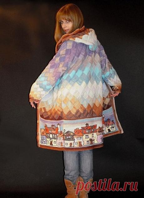 Вязание в технике Entrelac - Ярмарка Мастеров - ручная работа, handmade