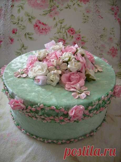 Коробочки в стиле шебби шик