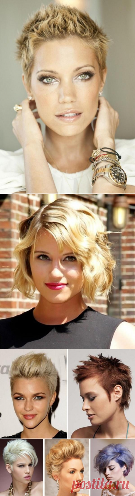 Стильные укладки на короткие волосы / Все для женщины