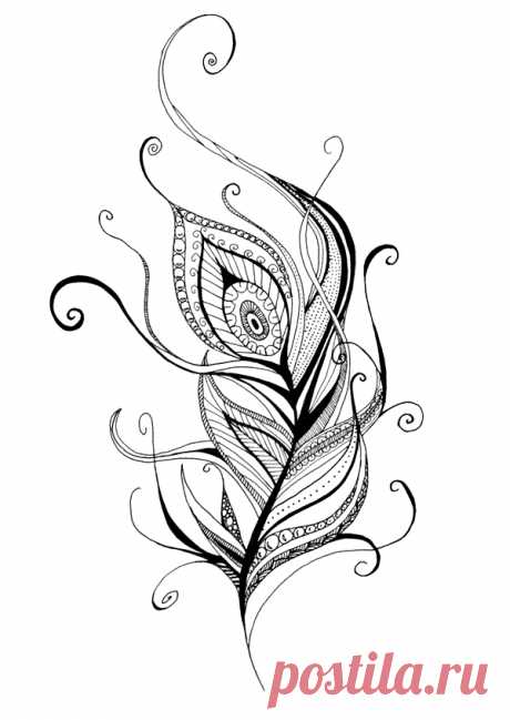 Жар-птица. Роспись + Картинки + Шаблоны