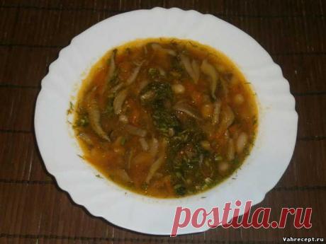 Суп фасолевый с грибами - Пошаговый рецепт с фото - Грибные блюда
