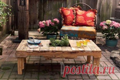 Садовый столик своими руками