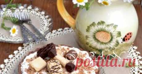 Студена кростата с вафли и маскарпоне крем