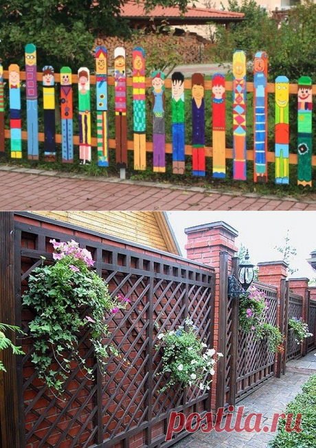 Креативный подход к созданию забора на даче