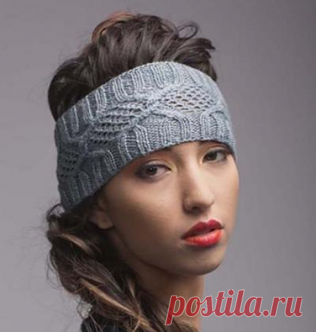15 красивых повязок на голову спицами — идеальный вариант для весны и осени | Вязание Шапок - Модные и Новые Модели