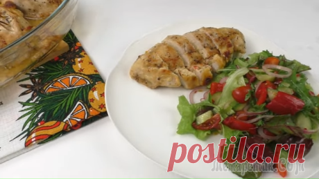 Заполняем грудки секретной начинкой и скрепляем зубочистками / Горячее на праздничный стол - вкусно, просто и недорого