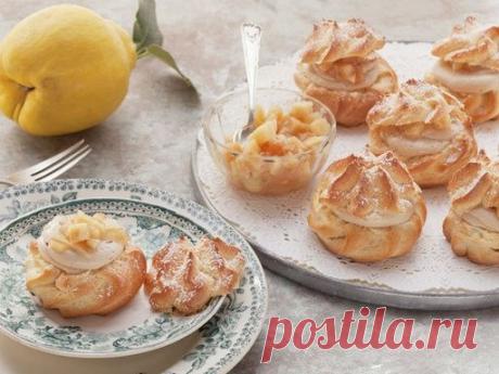 ЗАВАРНЫЕ ПИРОЖНЫЕ С НУГОЙ И АЙВОЙ