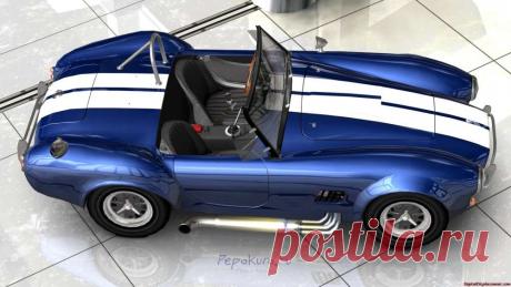 Развертка спортивного автомобиля Cobra AC | Pepakura