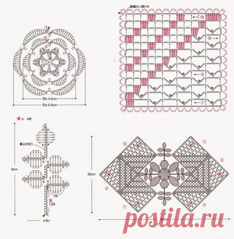 Необычные салфетки, связанные крючком