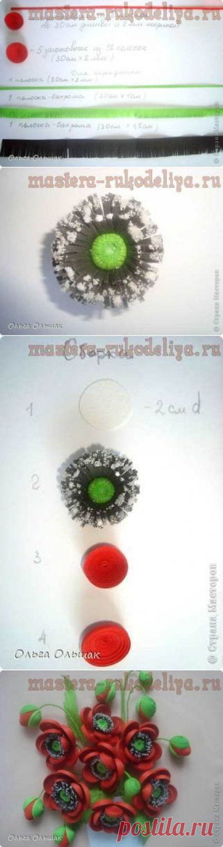 Мастер-класс по квиллингу: Маки