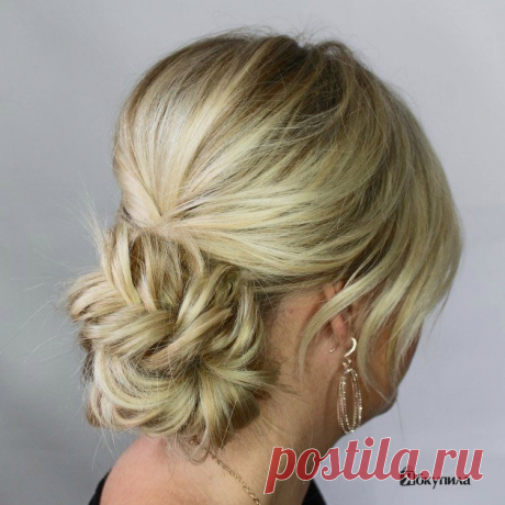 Легкая прическа из косы