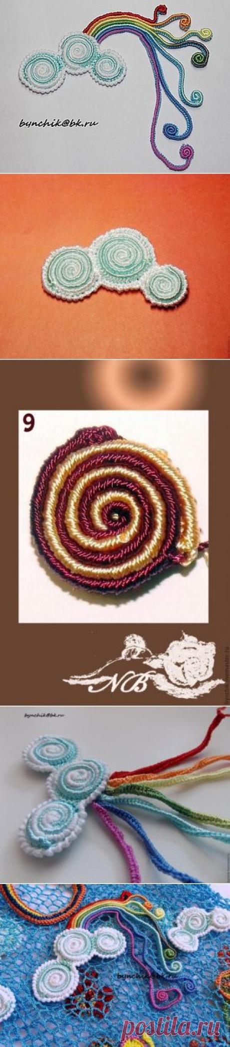 Мотив для ирландского кружева "Радужное облачко" - Ярмарка Мастеров - ручная работа, handmade