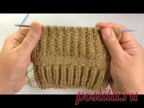 Английская резинка / 2 варианта / Вязание спицами - YouTube