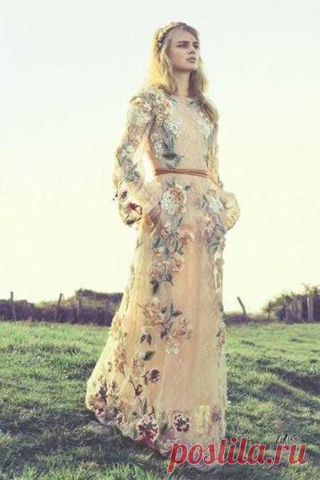Look! Цветочные макси платья! — Модно / Nemodno