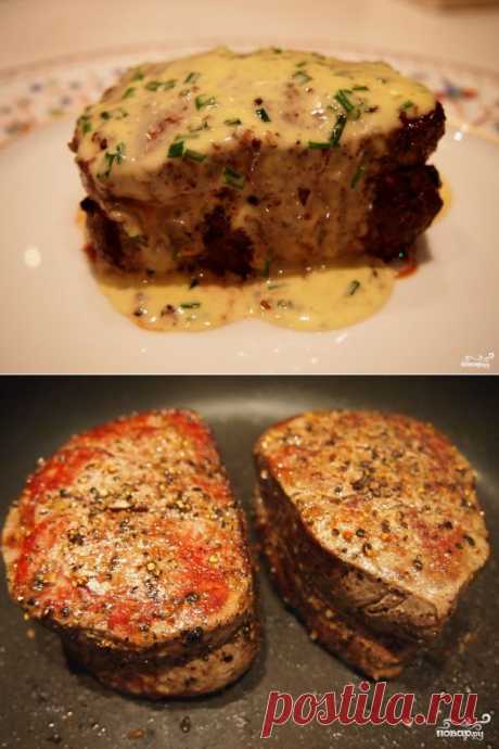 Бифштекс с сыром - пошаговый кулинарный рецепт на Повар.ру