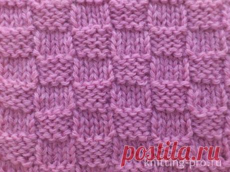 Узор "Шахматка" - knitting-pro.ru - От азов к мастерству
