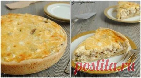 Лоранский пирог с курицей и грибами | Поваренный сайт