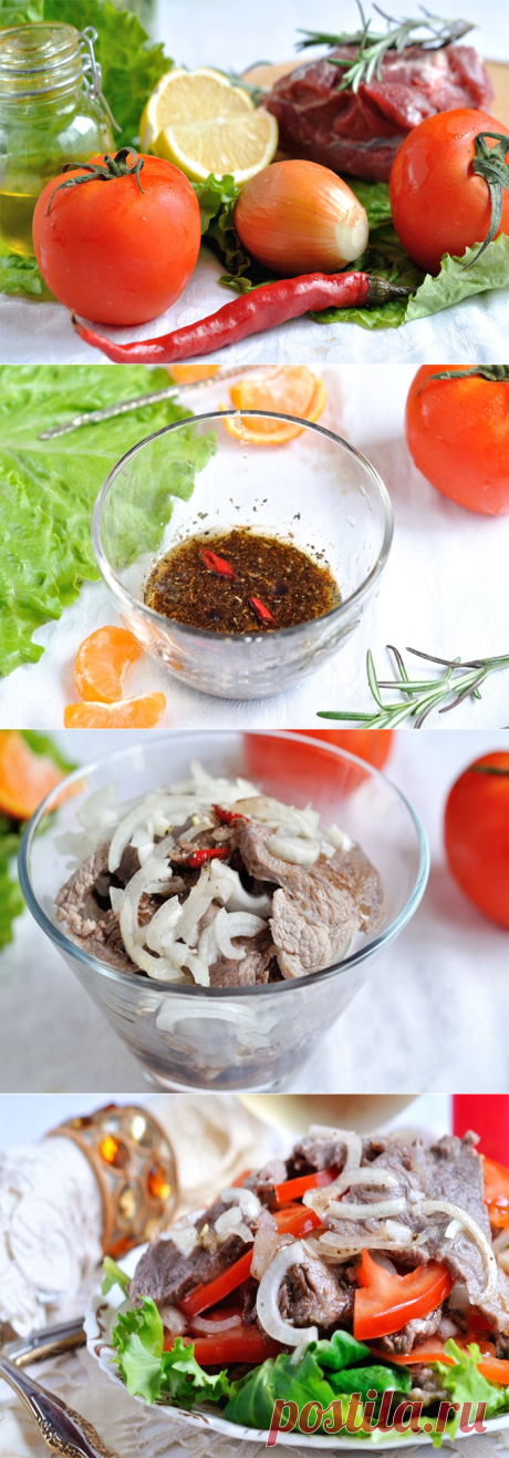 Почти классический мясной салат «ШАБУ-ШАБУ» — Вкусные рецепты