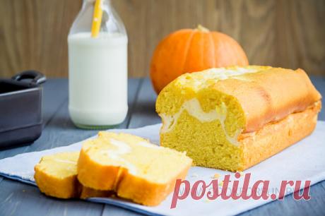 Тыквенный кекс с творожным сыром