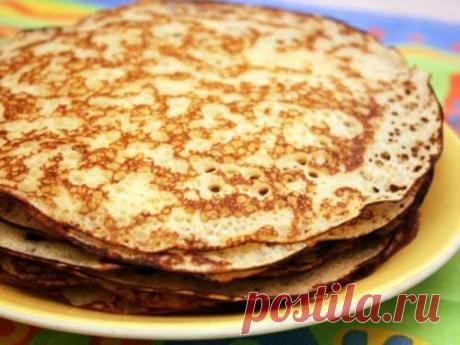 Блины без молока - рецепт с фото / Простые рецепты
