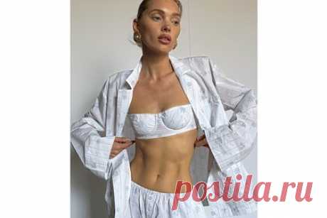 Бывший «ангел» Victoria's Secret снялась в бюстгальтере и пижаме