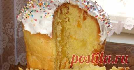 Кулич, который всегда получается     Ингредиенты:     ●   500 мл молока   ●   11 г сухих дрожжей (или 50–60 г сырых дрожжей)   ●   1–1.3 кг муки   ●   6 яиц   ●   200 г слив...