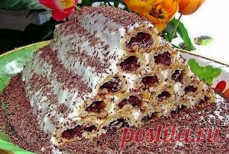 шеф-повар Одноклассники: Вишневый торт "МОНАСТЫРСКАЯ ИЗБА"