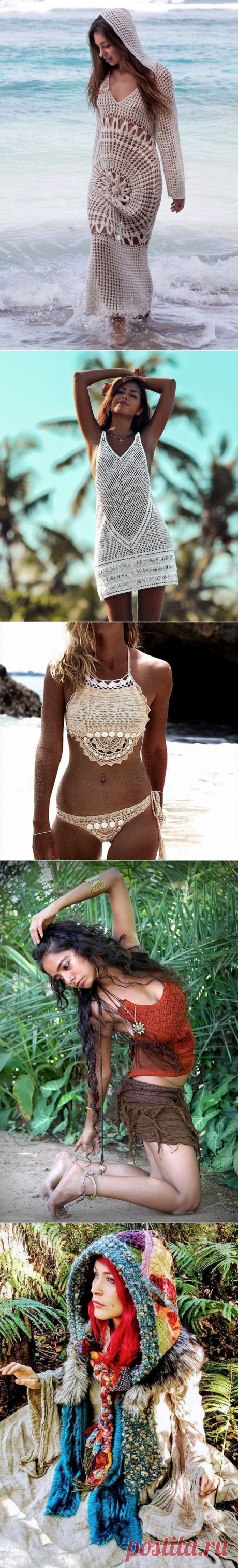 Вязаный бохо — стильная одежда для зимы и лета | Журнал Ярмарки Мастеров