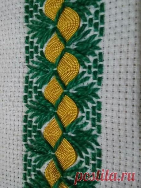 Вышивка тесьмой зиг-заг. Фотобукет