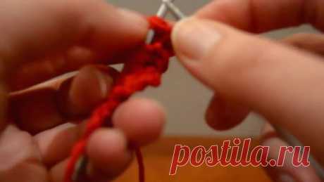 Вязание спицами, виды резинок Французкая резинка или