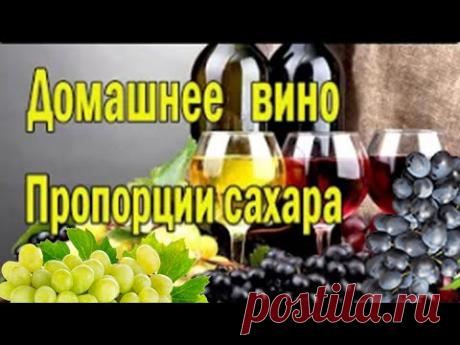 Вино из винограда. Вино в домашних условиях. Все о сахаре .