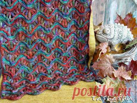 Изумительные шарфы Светланы Гордон, связанные спицами | Создавай сам | Яндекс Дзен