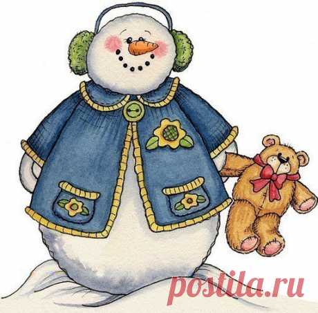 Картинки для скрапбукинга. Снеговички / Скрап открытки, фотоальбомы, картинки, трафареты. Cкрапбукинг мастер класс / Лунтики. Развиваем детей. Творчество и игрушки