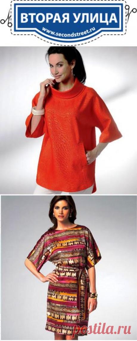 Выкройки с цельнокроеным рукавом 2 (подборка) / Простые выкройки /