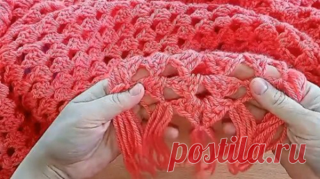 ШИКАРНАЯ ШАЛЬ КРЮЧКОМ. Вязание крючком / HOW TO CROCHET AMAZING SHAWL