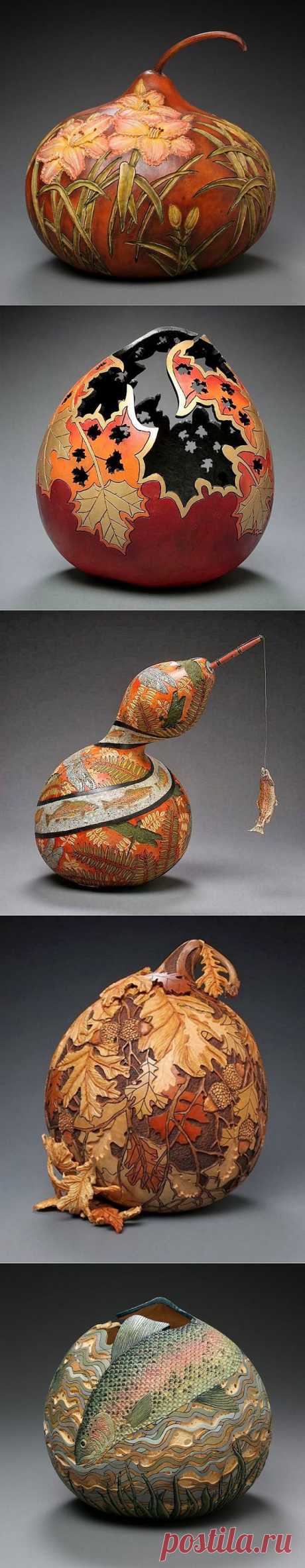 Резьба по тыкве от Мэрилин Сандерленд (Marilyn Sunderland) | Искусство