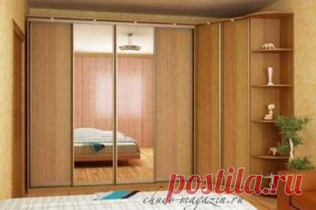 Угловой двухдверный шкаф купе на заказ: фото, с зеркалом/без зеркал, идеи, дизайн, вид