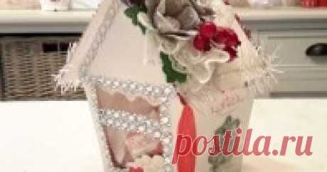 Сказочный зимний домик своими руками из коробки "Рафаэлло" | Своими руками