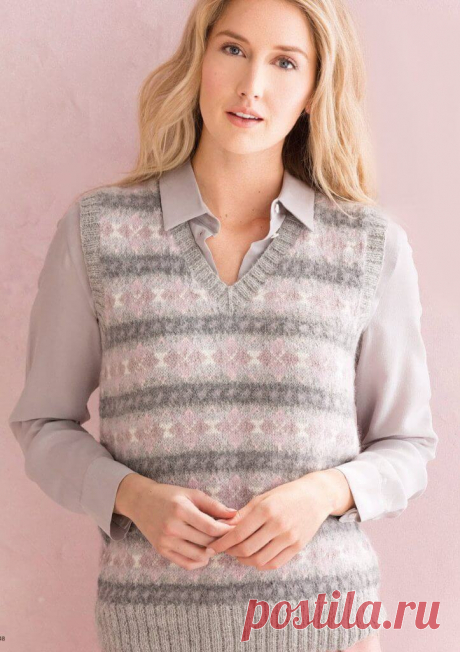 Жилет спицами для женщин (схемы с описанием)
