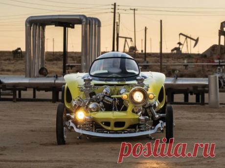 Mysterion 1962 — Хот-роддинг головного мозга (11 фото) Безумный хот-род легендарного в определенных кругах кастомайзера Эда "Большого папочки" Рода. Эд был хулиганом, художником, карикатуристом, автомобильным