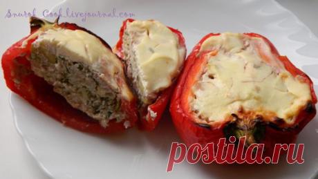 Лодочки из сладких перцев (быстро, вкусно, красиво).